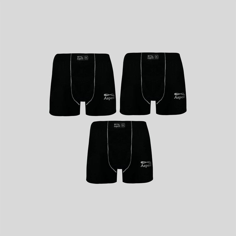شورت پادار مردانه اسپست مدل ASP-MU-BXBLK3 مجموعه 3 عددی