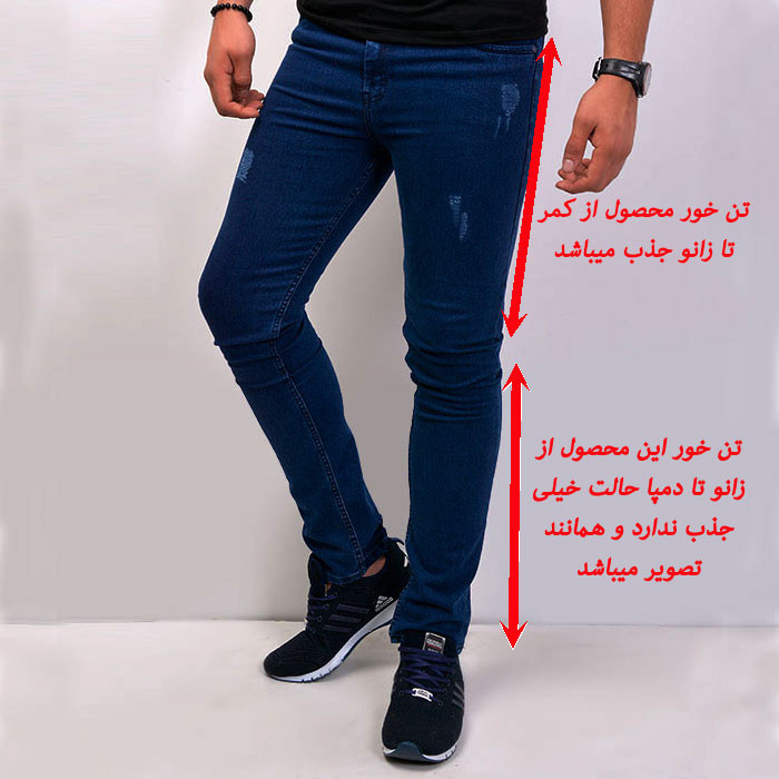 شلوار جین مردانه دیان مدل اسلیم فیت کد 022